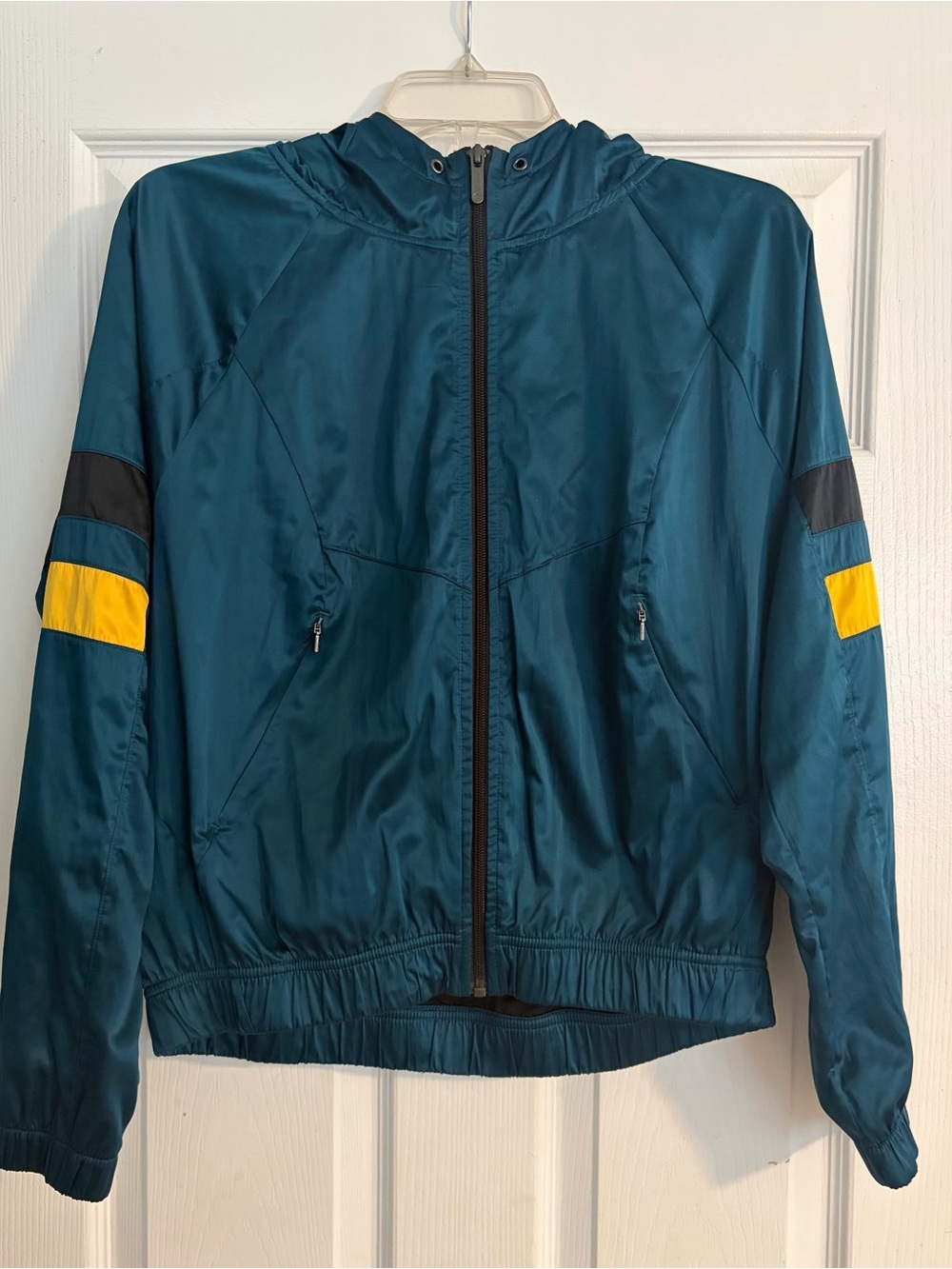 Zella Full-Zip Hooded Bomber/Windbreaker Jacket - Size S